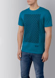 Мужская футболка MINI Men's T-Shirt Signet, Island/Black, артикул 80142460794