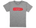 Детская футболка MINI Wordmark T-Shirt Kids, Grey/Coral