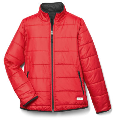 Двусторонняя мужская стеганая куртка Audi Sport Padded reversible jacket, Mens, black/red