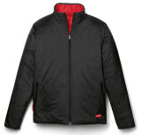 Двусторонняя мужская стеганая куртка Audi Sport Padded reversible jacket, Mens, black/red, артикул 3131702102