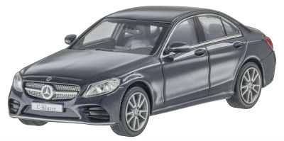 Модель Mercedes C-Class W205 AMG Line, Scale 1:43, Anthracite Blue