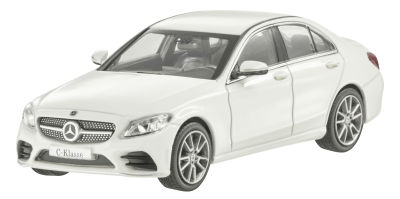 Модель Mercedes C-Class W205 AMG Line, Scale 1:43, Designo Diamond White Bright