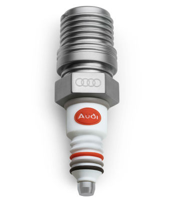 Флешка Audi heritage Spark plug USB, Silver/White, 8 GB