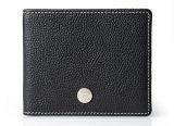 Кожаный кошелек Jaguar Heritage Wallet, Black/Burgundy Leather, артикул JFLG351BKA