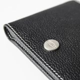 Кожаный кошелек Jaguar Heritage Wallet, Black/Burgundy Leather, артикул JFLG351BKA