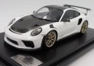 Модель автомобиля Porsche 911 GT3 RS (991 II) Weissach Package, Scale 1:12, White/Black