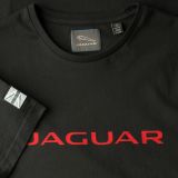 Мужская футболка Jaguar Men's Wordmark Graphic T-shirt, Black / Red, артикул JCTM030BKB