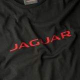 Мужская футболка Jaguar Men's Wordmark Graphic T-shirt, Black / Red, артикул JCTM030BKB