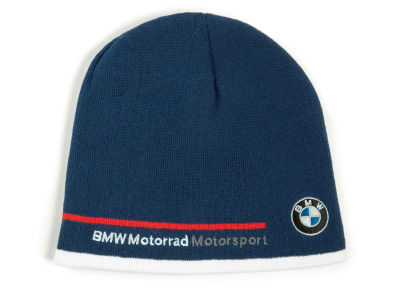 Вязаная шапка BMW Motorrad Motorsport Knitted Beanie Motorsport, Blue/White/Red