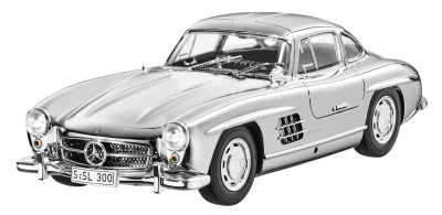 Масштабная модель Mercedes 300 SL Coupé (1954-1957) W 198, Chrome-plated, 1:18 Scale