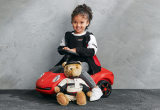 Детская куртка Porsche Kids’ Sweatshirt Jacket– Motorsport, Black/White/Red, артикул WAP4320980K