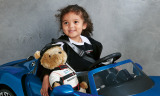 Детская куртка Porsche Kids’ Sweatshirt Jacket– Motorsport, Black/White/Red, артикул WAP4320980K