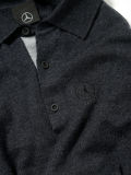 Мужской пуловер-поло Mercedes-Benz Men's Polo Pullover NM, grey, артикул B6695869164