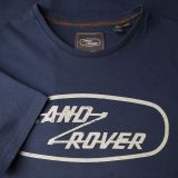 Мужская футболка Land Rover Men's Heritage Logo Graphic T-Shirt, Navy, артикул LFTM946NVB