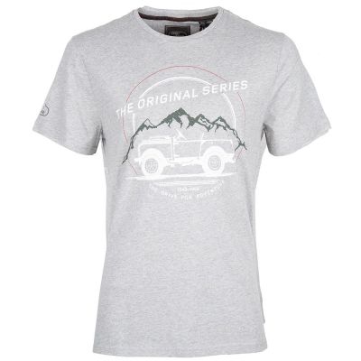 Мужская футболка Land Rover Men's Heritage Original Series Graphic T-Shirt, Grey Marl