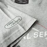 Мужская футболка Land Rover Men's Heritage Original Series Graphic T-Shirt, Grey Marl, артикул LFTM944GMB