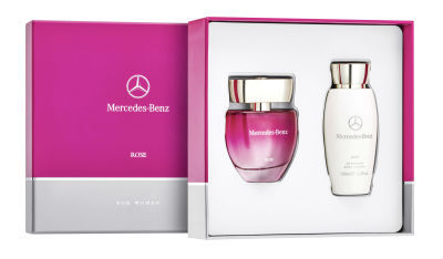 Женский подарочный парфюмерный набор Mercedes-Benz Ladies Rose Perfume, Set of 2, 50 ml