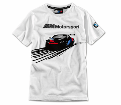 Детская футболка BMW Junior T-Shirt, M8 GTE, White
