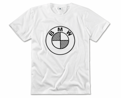 Футболка унисекс BMW T-shirt, Contour Logo, Unisex, White