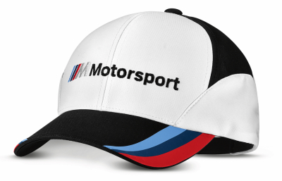 Бейсболка BMW Motorsport Fan Cap, Unisex, White/Black