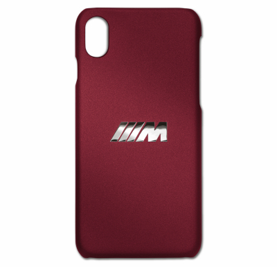 Чехол BMW M для iPhone XS, Burgundy