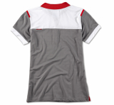 Женская рубашка-поло BMW Golfsport Polo Shirt, Ladies, Grey/White/Red, артикул 80142460928