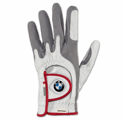 Левая женская перчатка BMW Left Glove, Golfsport, Ladies, White/Grey