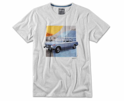 Мужская футболка BMW 2002, Classic T-Shirt, Men, Grey Melange