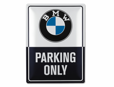 Металлическая табличка BMW Parking Only, Classic Metal Sign