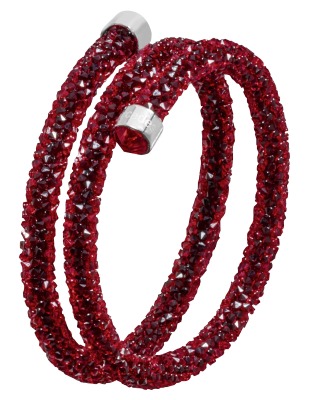 Женский браслет Mercedes Tokyo Bracelet, Swarovski, red / silver-coloured