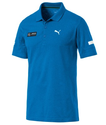 Мужская рубашка-поло Mercedes-AMG Petronas Motorsport, Men's Polo Shirt, Indigo Blue