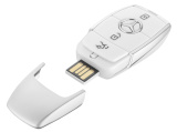 Флешка Mercedes-Benz USB Stick Gen. 6, USB 3.0, White/Silver, 32GB, артикул B66954738