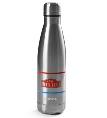 Бутылочка для воды Skoda Stainless Steel Bottle 0,5L, Monte Carlo