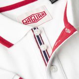 Мужская рубашка-поло Jaguar Men's Heritage Polo Shirt, Cotton, White, артикул JFPM347WTB