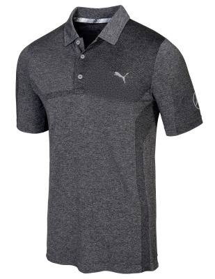 Мужская рубашка-поло Mercedes-Benz Men's Golf Polo Shirt, Evoknit, Black