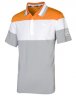 Мужская рубашка-поло Mercedes-Benz Men's Golf Polo Shirt, Orange/Grey/White