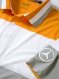 Мужская рубашка-поло Mercedes-Benz Men's Golf Polo Shirt, Orange/Grey/White, артикул B66450327