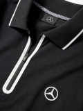 Мужская рубашка-поло Mercedes-Benz Men's Polo Shirt, Black, артикул B66958706