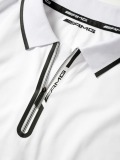Мужская рубашка-поло Mercedes-AMG Men's Polo Shirt, White / Black, артикул B66958676