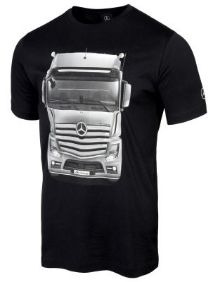 Мужская футболка Mercedes Men's T-Shirt, Trucker, black / silver-grey