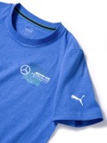 Мужская футболка Mercedes Men's T-shirt, AMG Petronas Motorsport Logo, Indigo Blue, артикул B67996231