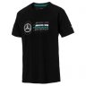 Мужская футболка Mercedes Men's T-shirt, AMG Petronas Motorsport Logo, Black Colour
