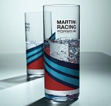Набор из двух стеклянных стаканов Porsche Set of 2 long drink glasses, MARTINI RACING, артикул WAP0505000L0MR