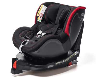 Детское автокресло Audi Child seat Dualfix I-SIZE, black/red