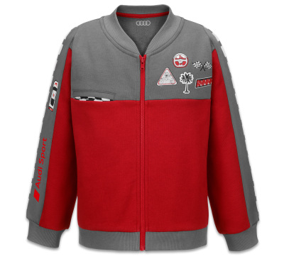Детская толстовка Audi Sport Racing Sweatjacket, Babys, grey/red