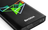 Портативный аккумулятор-зарядное устройство Skoda Metal Powerbank, артикул 000051729E