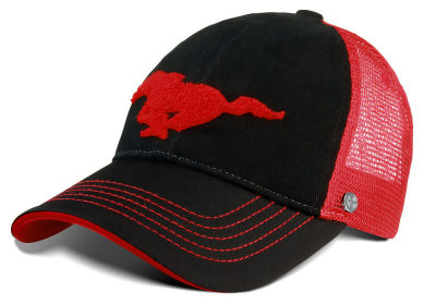 Бейсболка Ford Mustang Baseball Cap -Trucker Style-, Black/Red