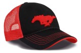 Бейсболка Ford Mustang Baseball Cap -Trucker Style-, Black/Red, артикул 35021313