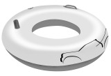 Надувной круг для плавания Mercedes Rubber Ring, X-Class, артикул B66954739