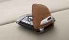 Кожаный футляр BMW для ключа со стальным зажимом, цвет Saddle Brown (коричневый)